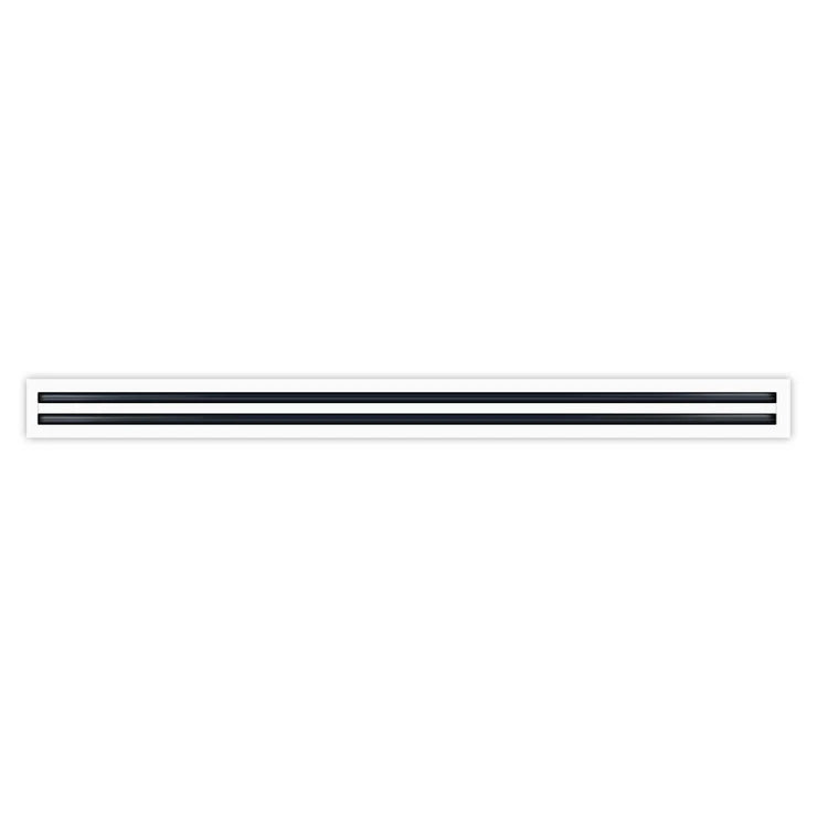 48 White Inch Linear Slot Diffuser - 2 Slot - Double Slot - Decorative Linear Air - Modern Vent Cover for Ceiling, Walls & Floors