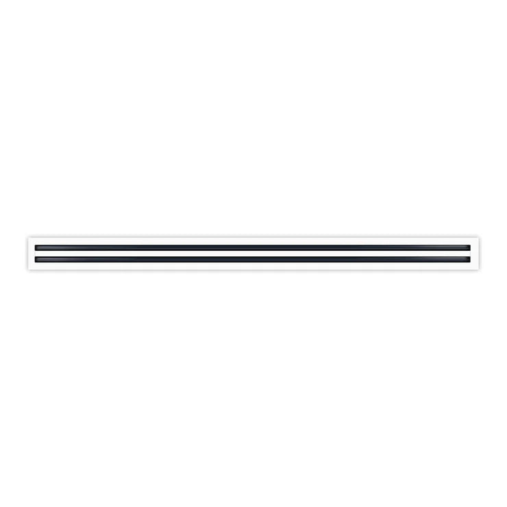 60 White Inch Linear Slot Diffuser - 2 Slot - Double Slot - Decorative Linear Air - Modern Vent Cover for Ceiling, Walls & Floors